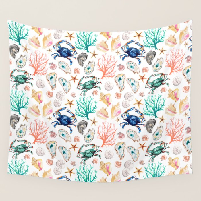 Coastal Vibes Wall Tapestry Gallery Image 1