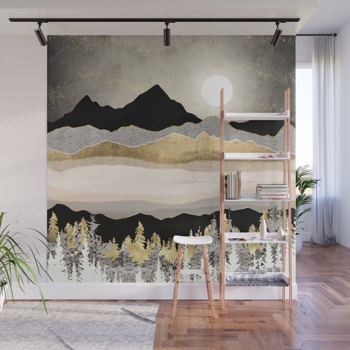 Winter Moon Wall Mural Gallery Image 1