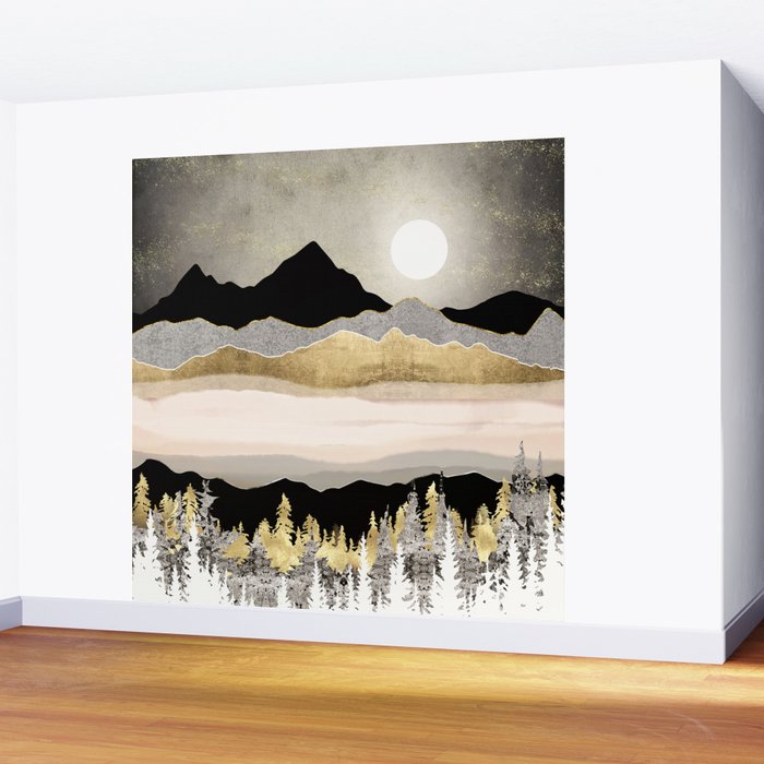 Winter Moon Wall Mural Gallery Image 2