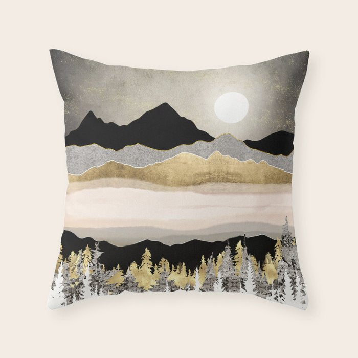 Winter Moon Throw Pillow Gallery Image 6