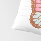 Vintage Floral Butterfly Pillow Sham Gallery Image 4