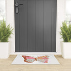 Vintage Floral Butterfly Welcome Mat Gallery Image 3