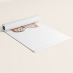 Vintage Floral Butterfly Yoga Mat Gallery Image 2