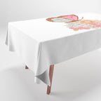 Vintage Floral Butterfly Tablecloth Gallery Image 1