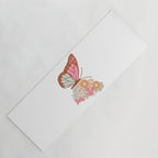 Vintage Floral Butterfly Yoga Mat Gallery Image 1