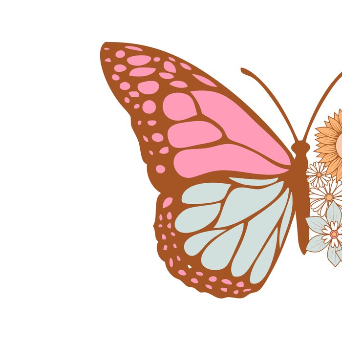 Vintage Floral Butterfly Coffee Mug Gallery Image 2