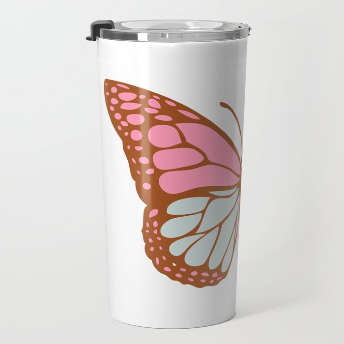 Vintage Floral Butterfly Travel Mug Gallery Image 3