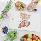 Vintage Floral Butterfly Cutting Board Gallery Image 2