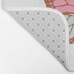Vintage Floral Butterfly Bath Mat Gallery Image 2