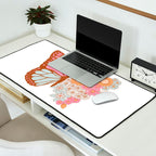 Vintage Floral Butterfly Desk Mat Gallery Image 2