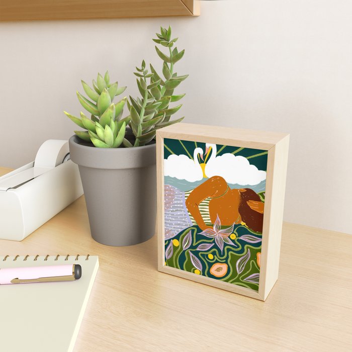 The Dreamer Of Swans Mini Art Print Gallery Image 2