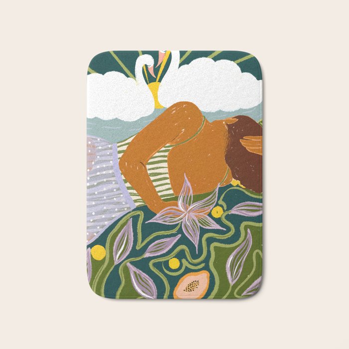 The Dreamer Of Swans Bath Mat Gallery Image 1