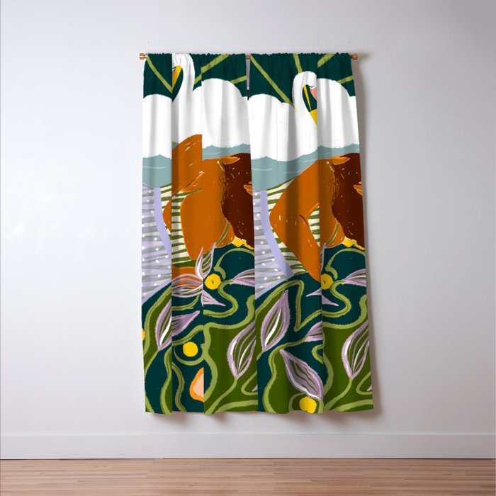 The Dreamer Of Swans Window Curtain Gallery Image 3