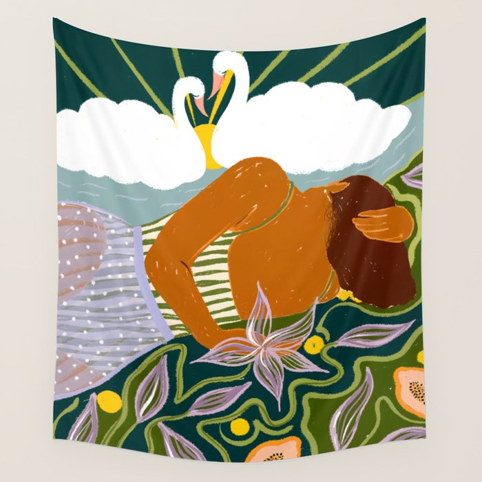 The Dreamer Of Swans Wall Tapestry Gallery Image 1