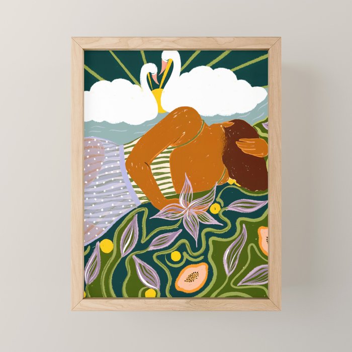 The Dreamer Of Swans Mini Art Print Gallery Image 1