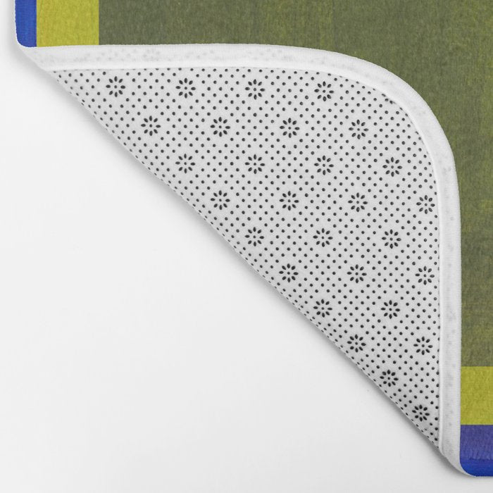Ultramarine Blue Bloom Bath Mat Gallery Image 2
