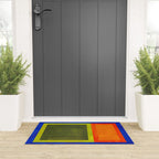 Ultramarine Blue Bloom Welcome Mat Gallery Image 3