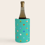 Colorful back to school sticker icon pattern Wine Chiller Gallery Image 2