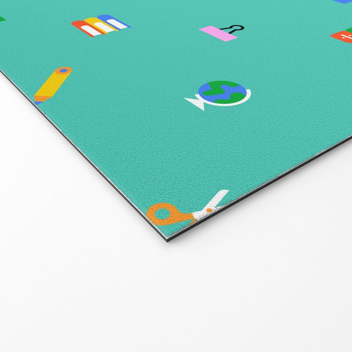 Colorful back to school sticker icon pattern Welcome Mat Gallery Image 2