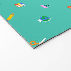 Colorful back to school sticker icon pattern Welcome Mat Gallery Image 2