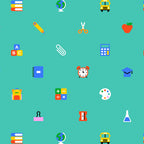 Colorful back to school sticker icon pattern Coffee Mug Gallery Image 2
