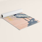 Great Blue Heron at Sunset Yoga Mat Gallery Image 2
