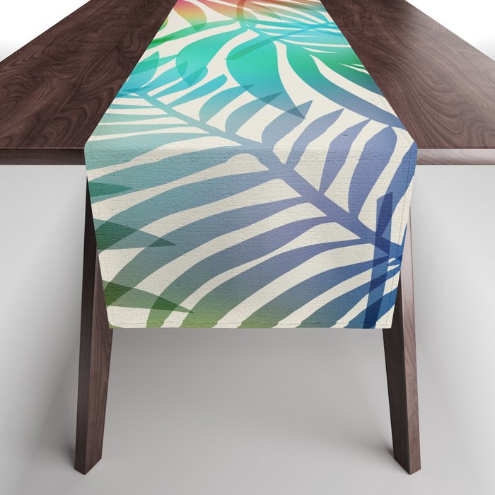 Tropical Palm Leaves Table Runner Gallery Image 1