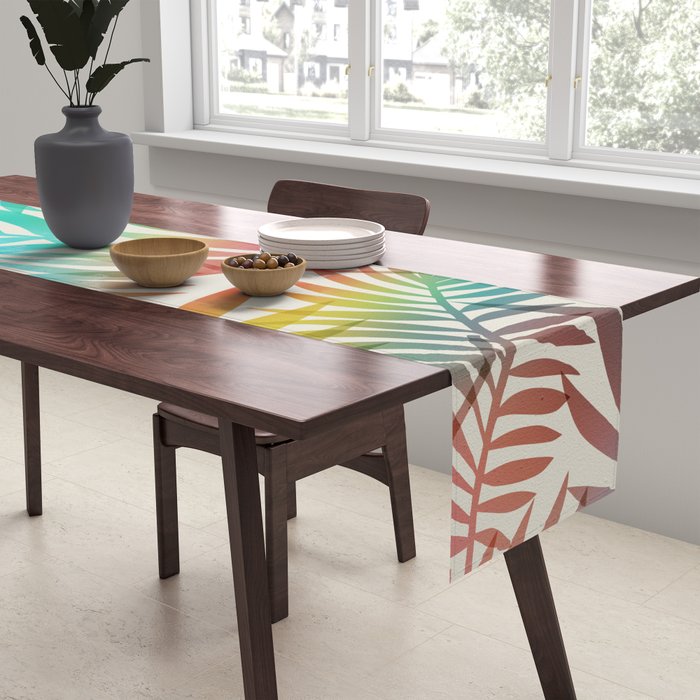 Tropical Palm Leaves Table Runner Gallery Image 2