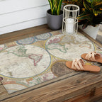 ancient map of the world Outdoor Rug Gallery Image 2