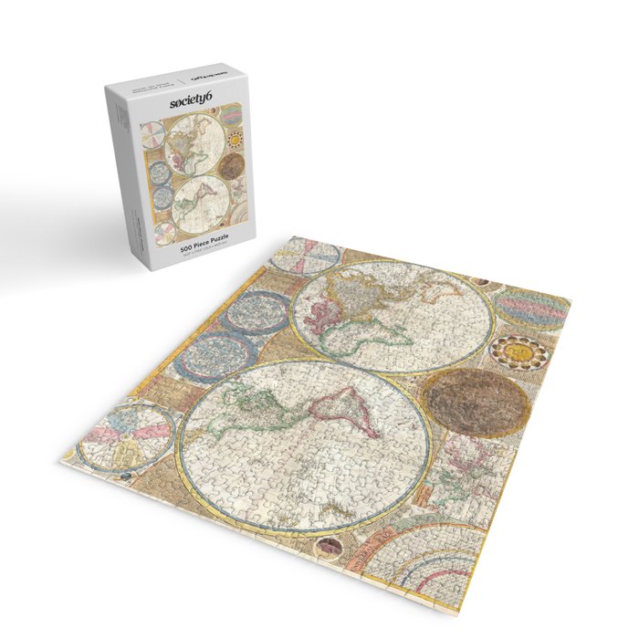 ancient map of the world Jigsaw Puzzle Gallery Image 2
