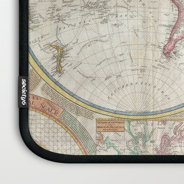 ancient map of the world Laptop Sleeve Gallery Image 3