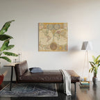 ancient map of the world Wood Wall Art Gallery Image 2