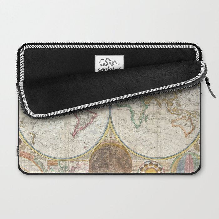 ancient map of the world Laptop Sleeve Gallery Image 2