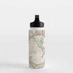 ancient map of the world Water Bottle Gallery Image 3