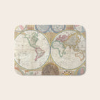 ancient map of the world Bath Mat Gallery Image 1