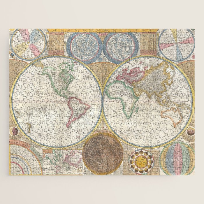 ancient map of the world Jigsaw Puzzle Gallery Image 1