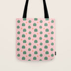 Vintage succulent cactus plant pattern Tote Bag Gallery Image 1