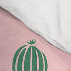 Vintage succulent cactus plant pattern Comforter Gallery Image 4