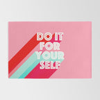Do it for Yourself #motivational words Rug Gallery Image 2