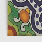 Oranges talavera tile abstract pattern modern decoration Poster Gallery Image 3