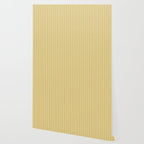 Minimal Line Curvature XXVIII Butter Yellow Mid Century Modern Arch Abstract Wallpaper Gallery Image 2