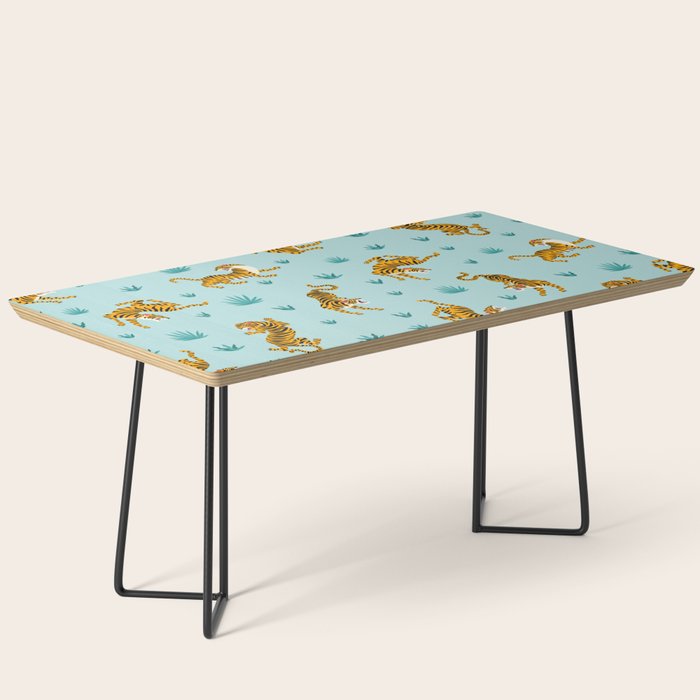 Tigers and tropical leaves. Coffee Table Gallery Image 1