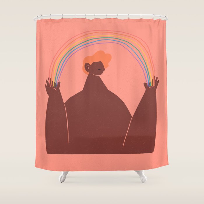 Rainbow Shower Curtain Gallery Image 1