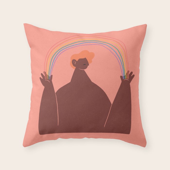 Rainbow Throw Pillow Gallery Image 6