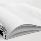 Star Pattern White On Black Notebook Gallery Image 2