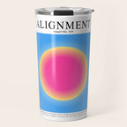 Gradient Angel Numbers: Angel Number 222 - Alignment  Travel Mug Gallery Image 1