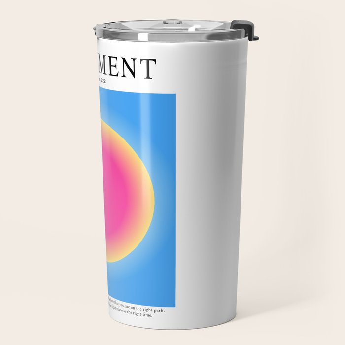 Gradient Angel Numbers: Angel Number 222 - Alignment  Travel Mug Gallery Image 2