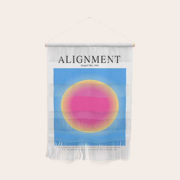 Gradient Angel Numbers: Angel Number 222 - Alignment  Wall Hanging