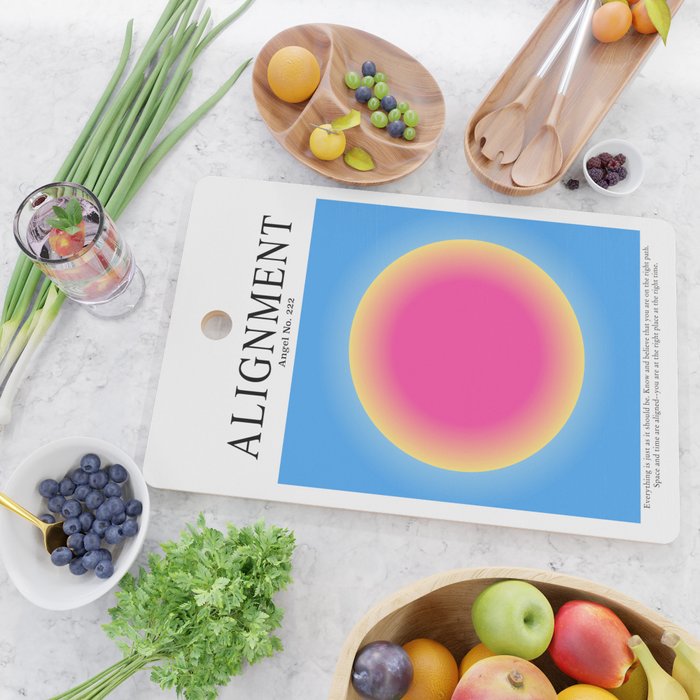 Gradient Angel Numbers: Angel Number 222 - Alignment  Cutting Board Gallery Image 2