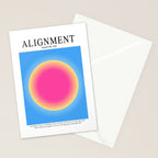 Gradient Angel Numbers: Angel Number 222 - Alignment  Stationery Card Gallery Image 2